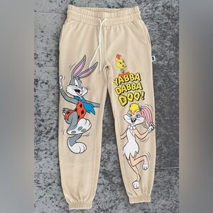Preloved Celebrating Every Story Warner Bros. Beige Cartoon Character Joggers